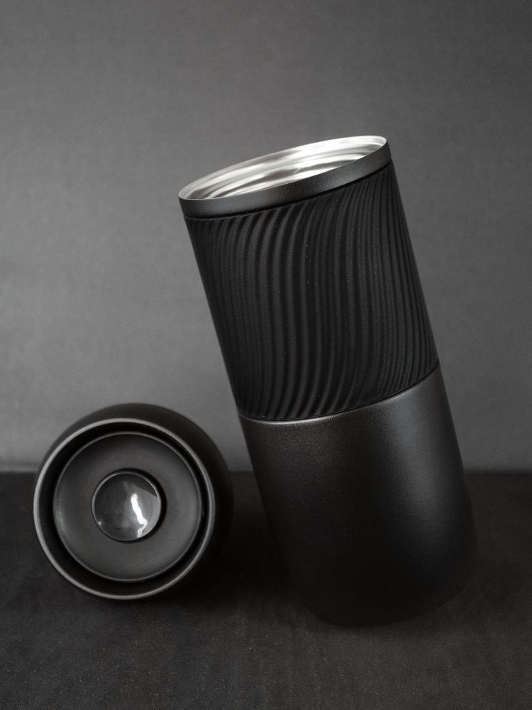 Термостакан Hub, черный-2