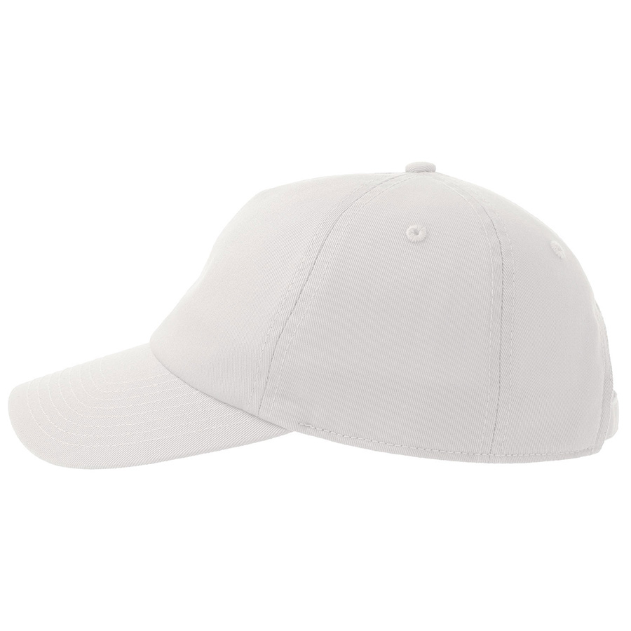Бейсболка DAD HAT-S, 6 клиньев, металлическая застежка, белый-2