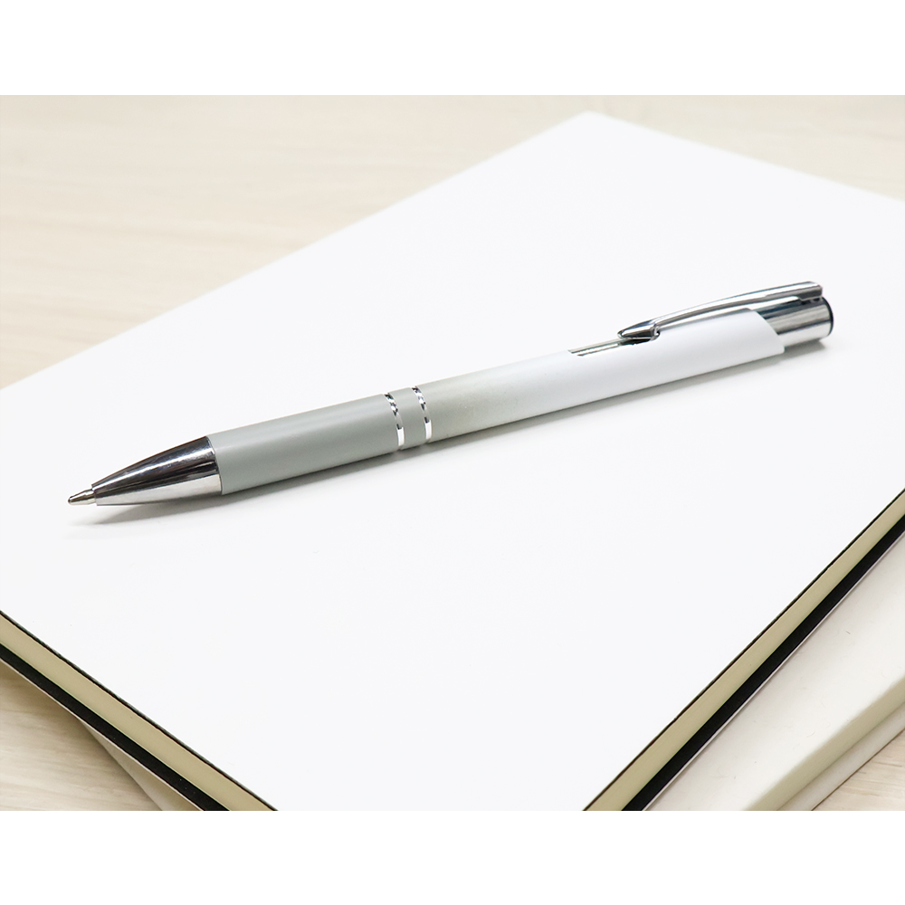 Ручка металлическая Britney градиент, Белый-1