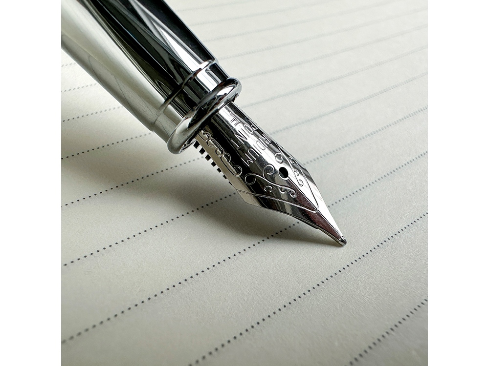 Ручка металлическая перьевая Sienna софт-тач, синий-4