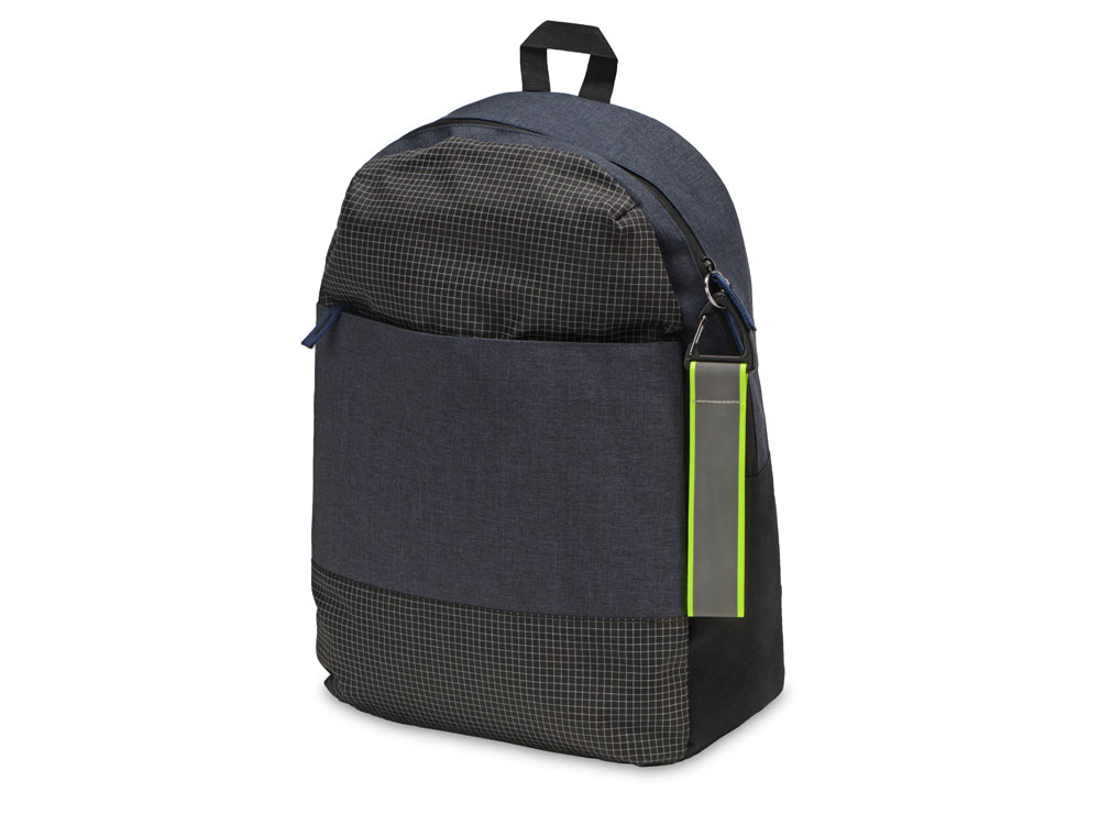 Светоотражающий брелок Reflector, серебристый/неоновый зеленый-2