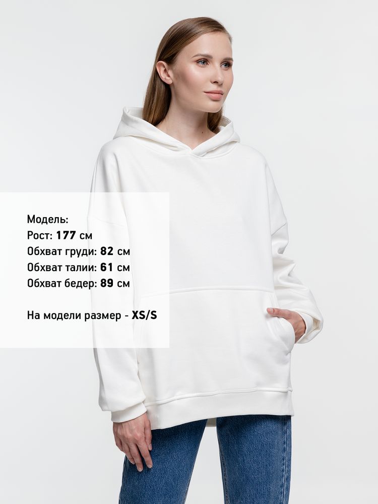 Худи оверсайз Kulonga Comfort Heavy, молочно-белое-3