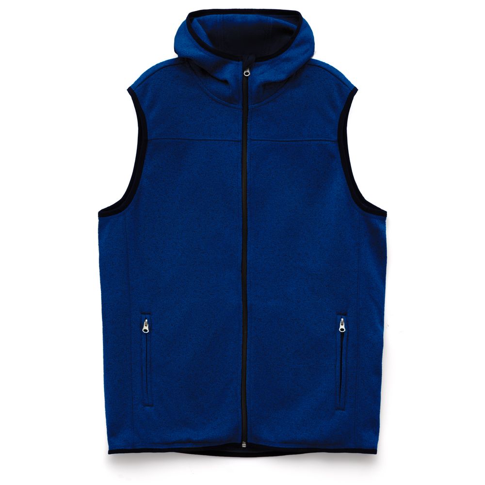 Жилет с капюшоном унисекс Gotland, синий-1