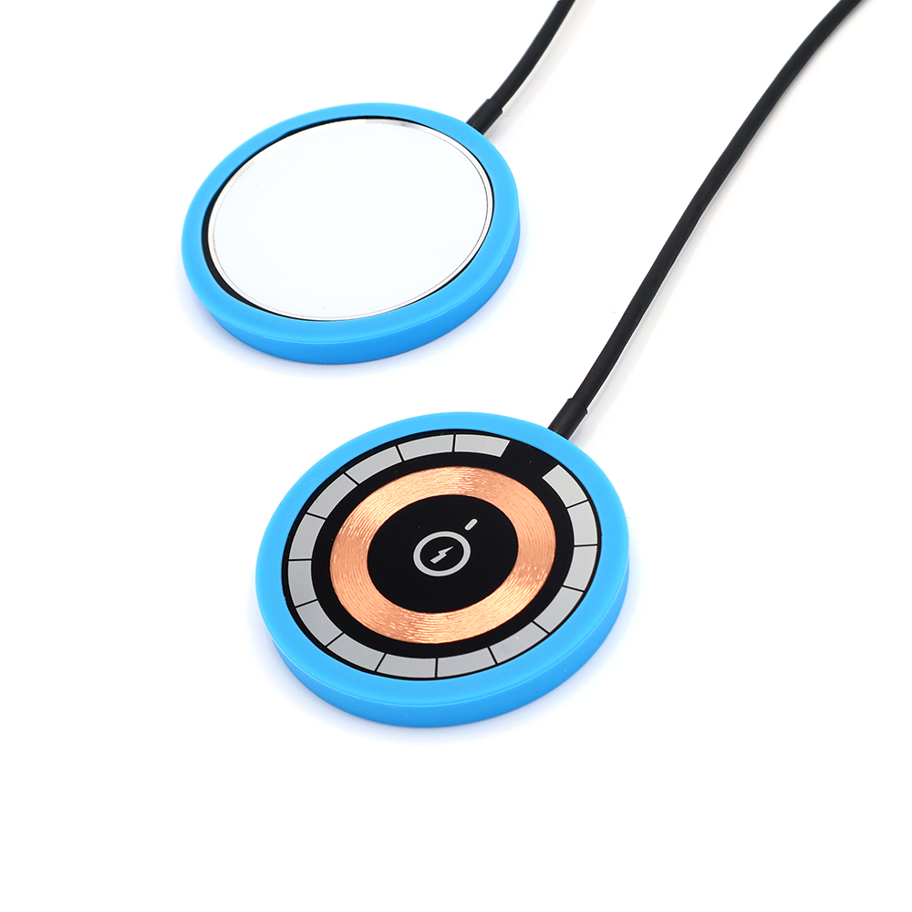 Силиконовый чехол для беспроводного зарядного Silken, Голубой-1