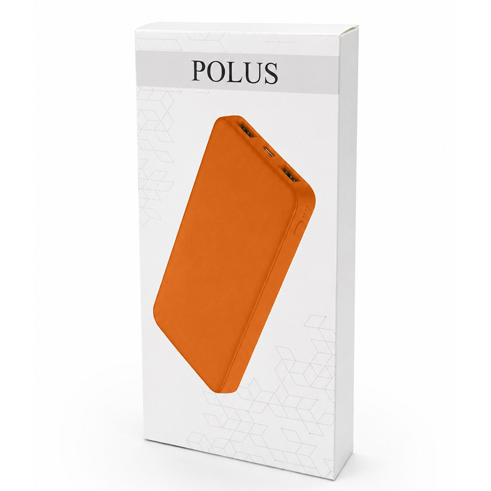 Внешний аккумулятор Polus, Оранжевый.-5