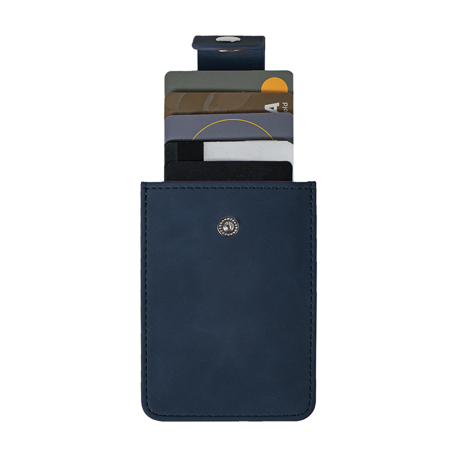 Чехол для карт Luma с 4 отделениями, темно-синий, PU, темно-синий-2
