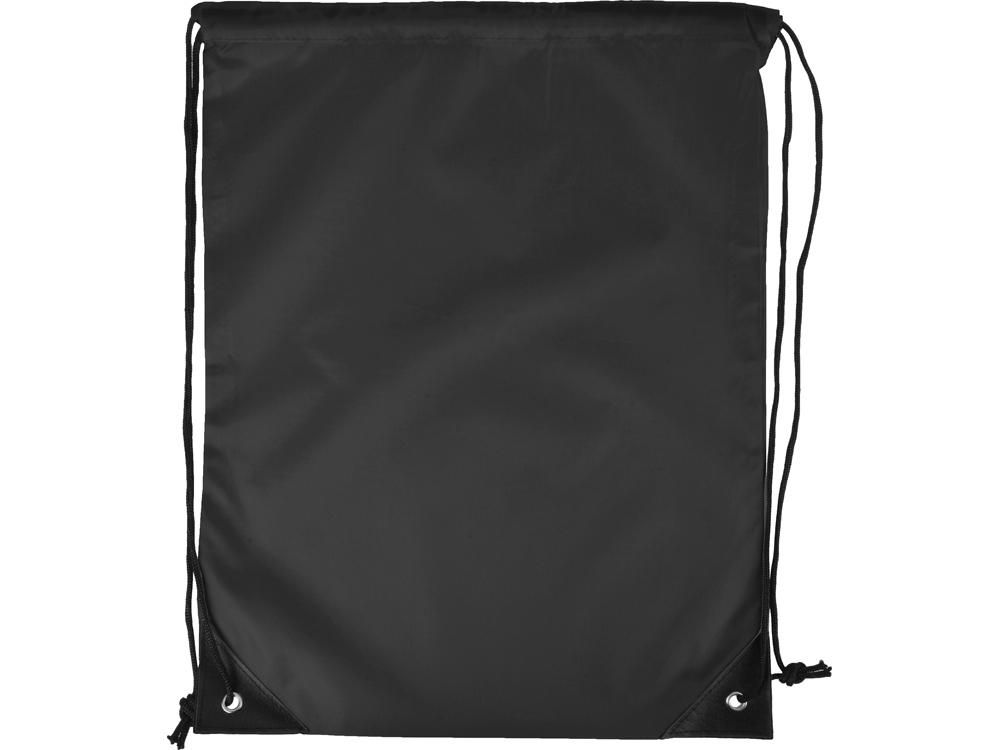 Рюкзак-мешок на шнуровке Reviver из переработанного пластика, черный-2
