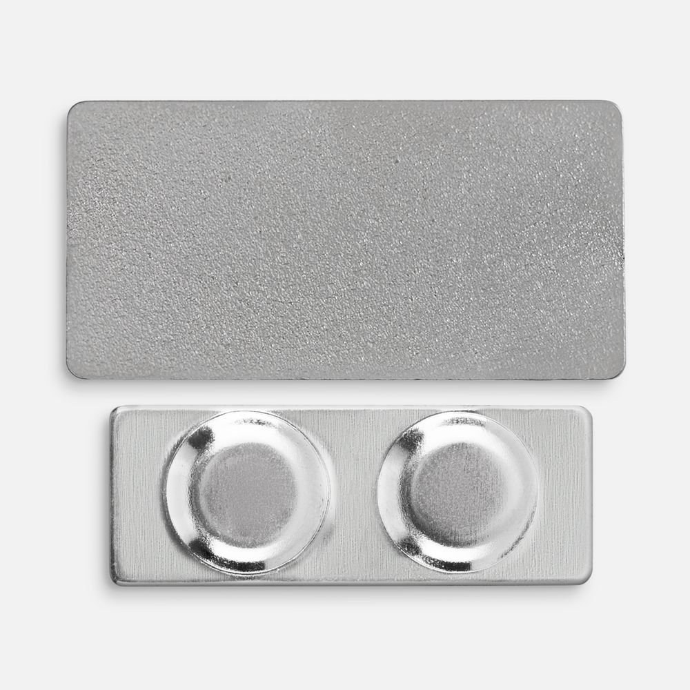 Значок Magnet Matto, серебристый глянцевый-3