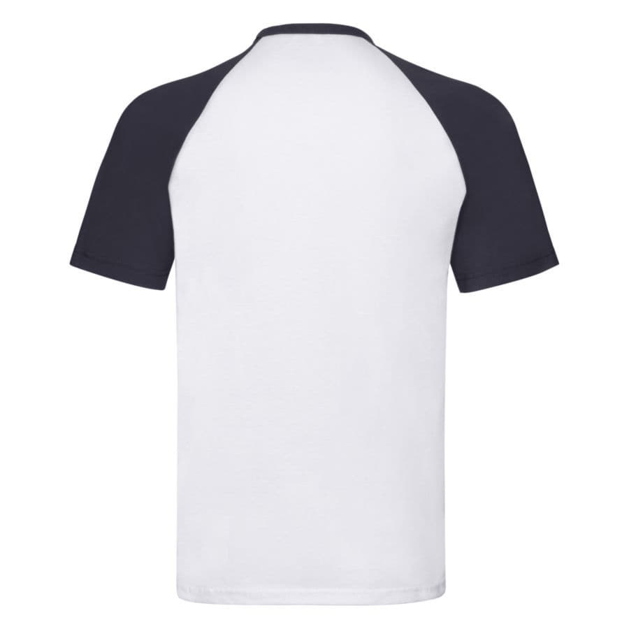 Футболка мужская SHORT SLEEVE BASEBALL T 160, темно-синий, белый-1