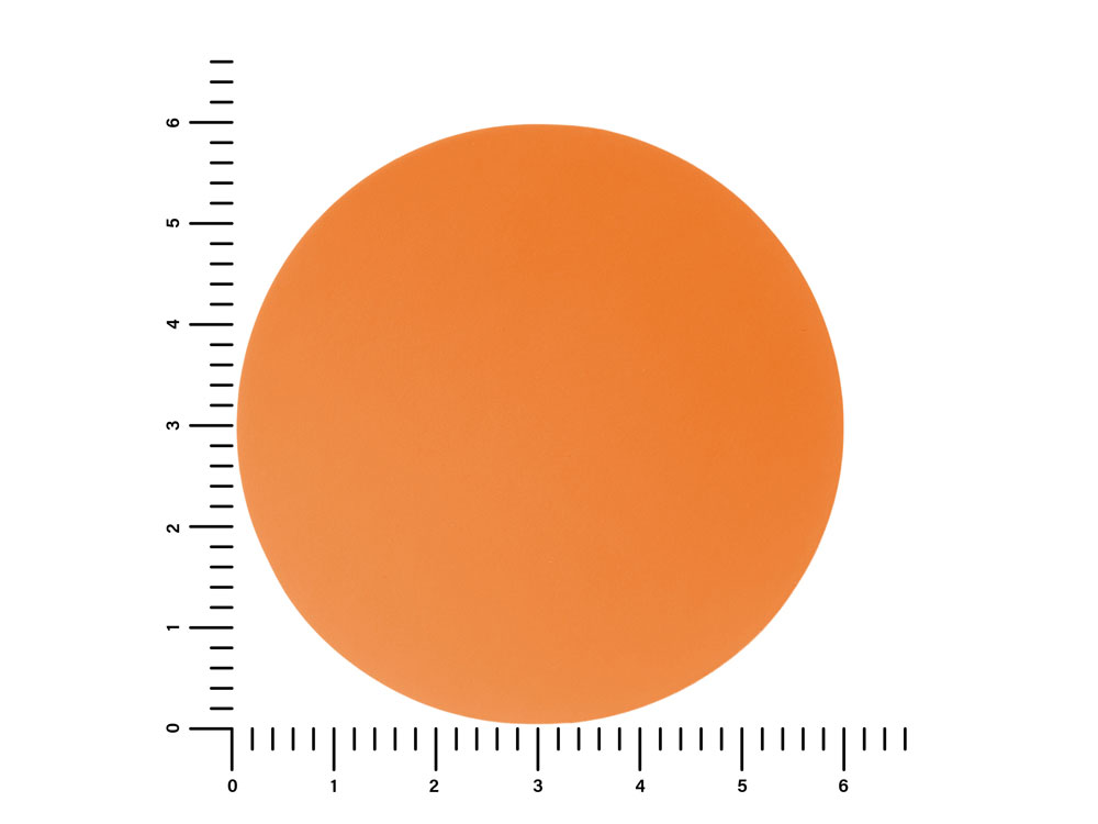 ПАТЧ КРУГ soft-touch (оранжевый ) 6,0 х 6,0 см-1