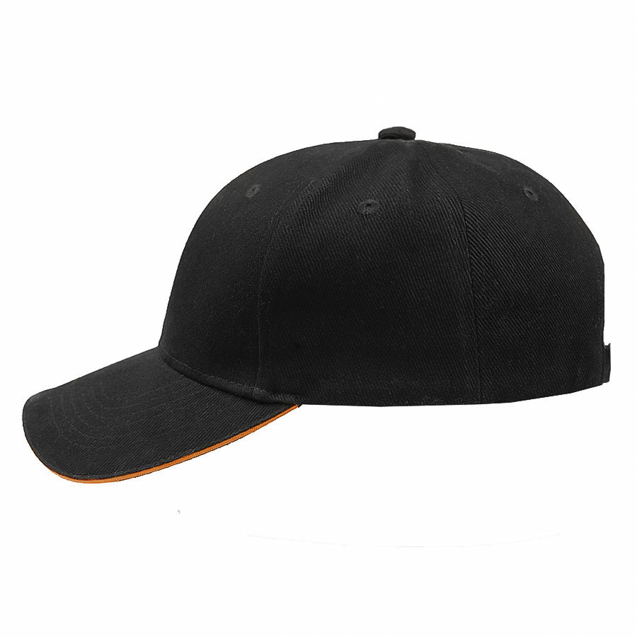 Бейсболка Smart Sandwich 370, черный, оранжевый-2