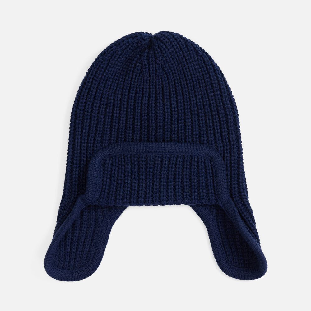 Шапка-ушанка Catch Match, темно-синяя-0