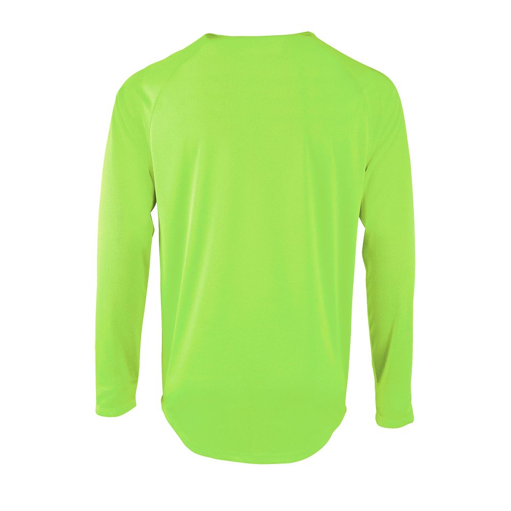 Футболка с длинным рукавом Sporty LSL Men, неоново-зеленая-2