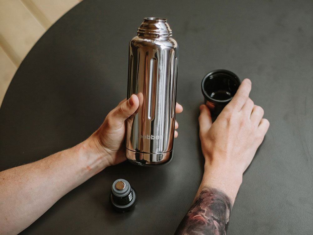 Термос для напитков, вакуумный, бытовой, тм bobber. Объем 0.47 литра. Артикул Flask-470 Glossy-8