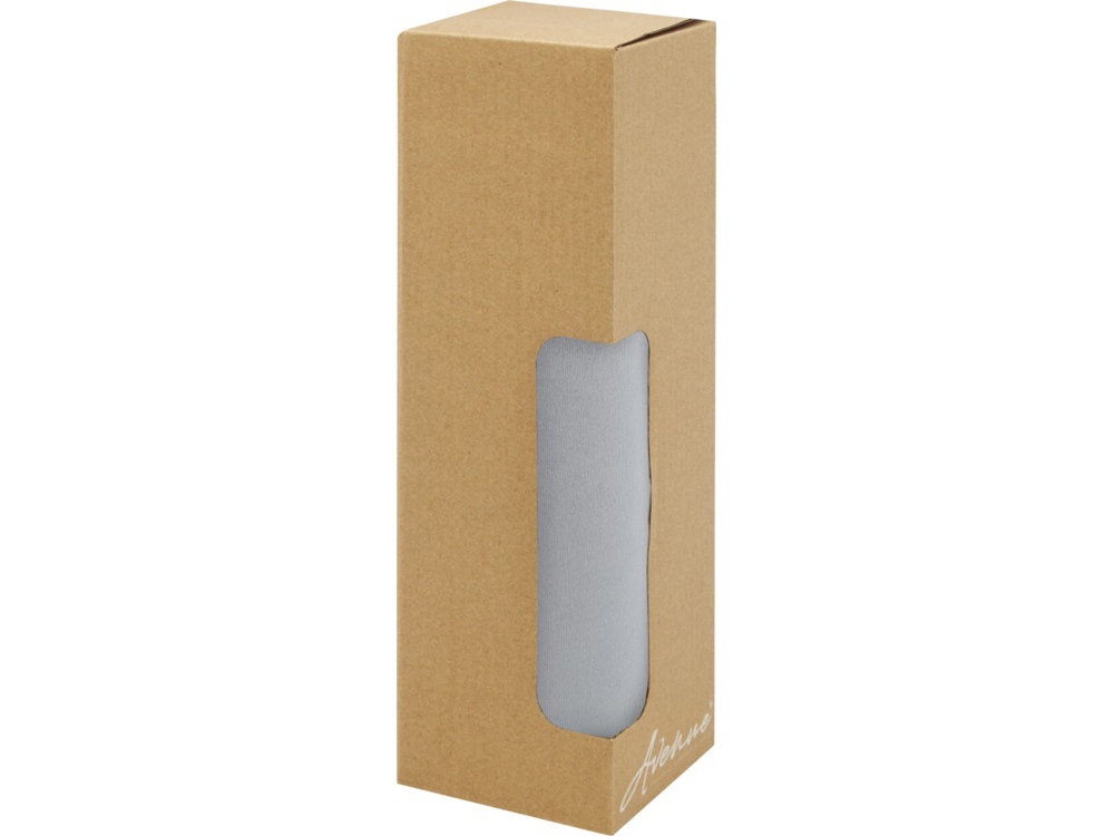 Thor, стеклянная бутылка объемом 660 мл с неопреновым чехлом, серый-4