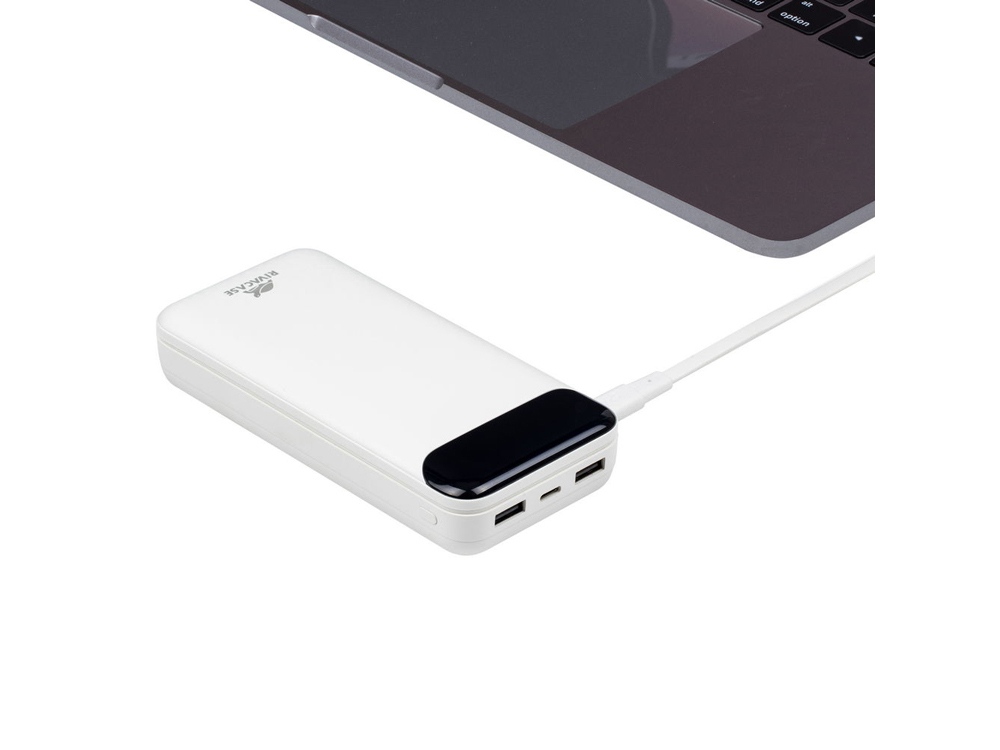 RIVACASE VA2280 (20000mAh) с дисплеем, белый, внешний аккумулятор /24-8