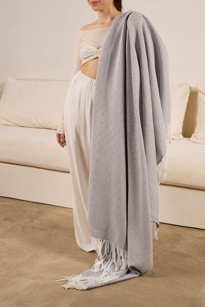 Плед «Капри», серый-4