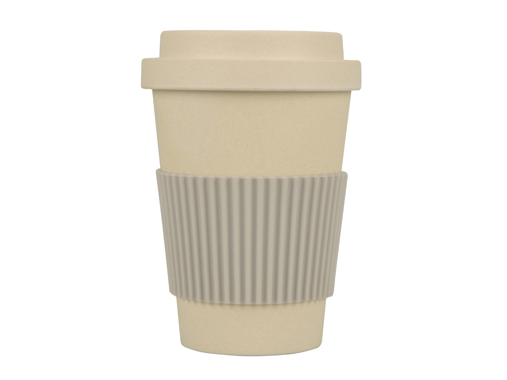 Термокружка Muffin из натуральных волокон, бежевый-1