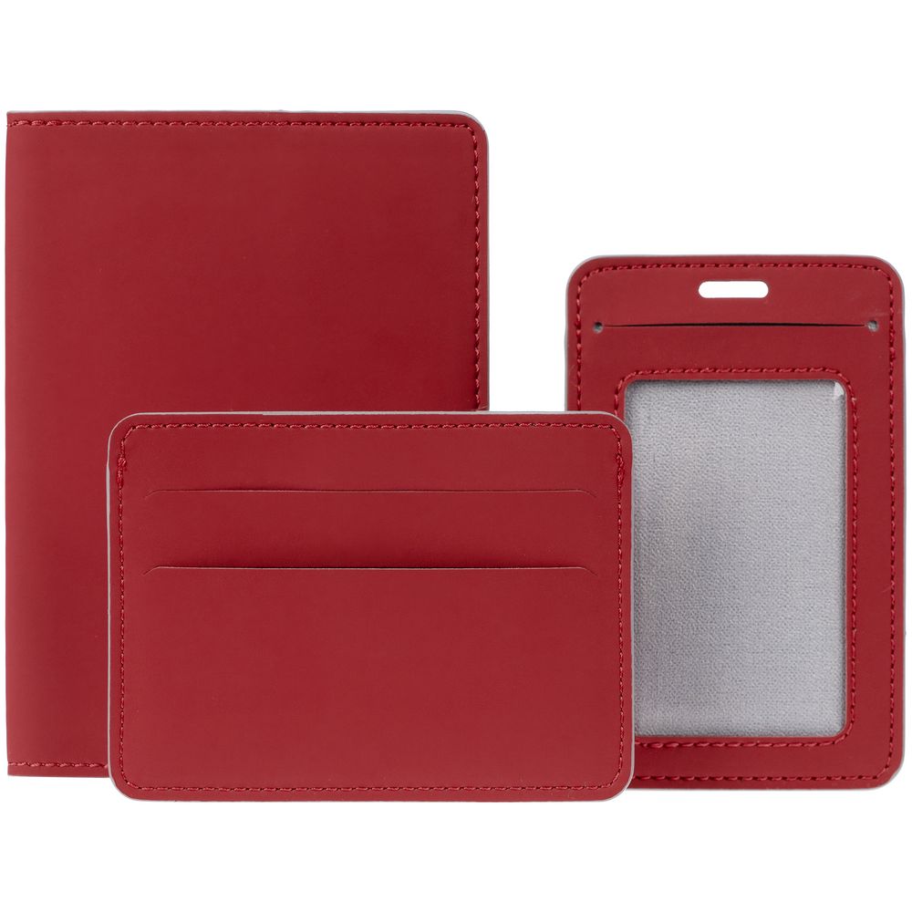 Обложка для паспорта Shall Simple, красный-2