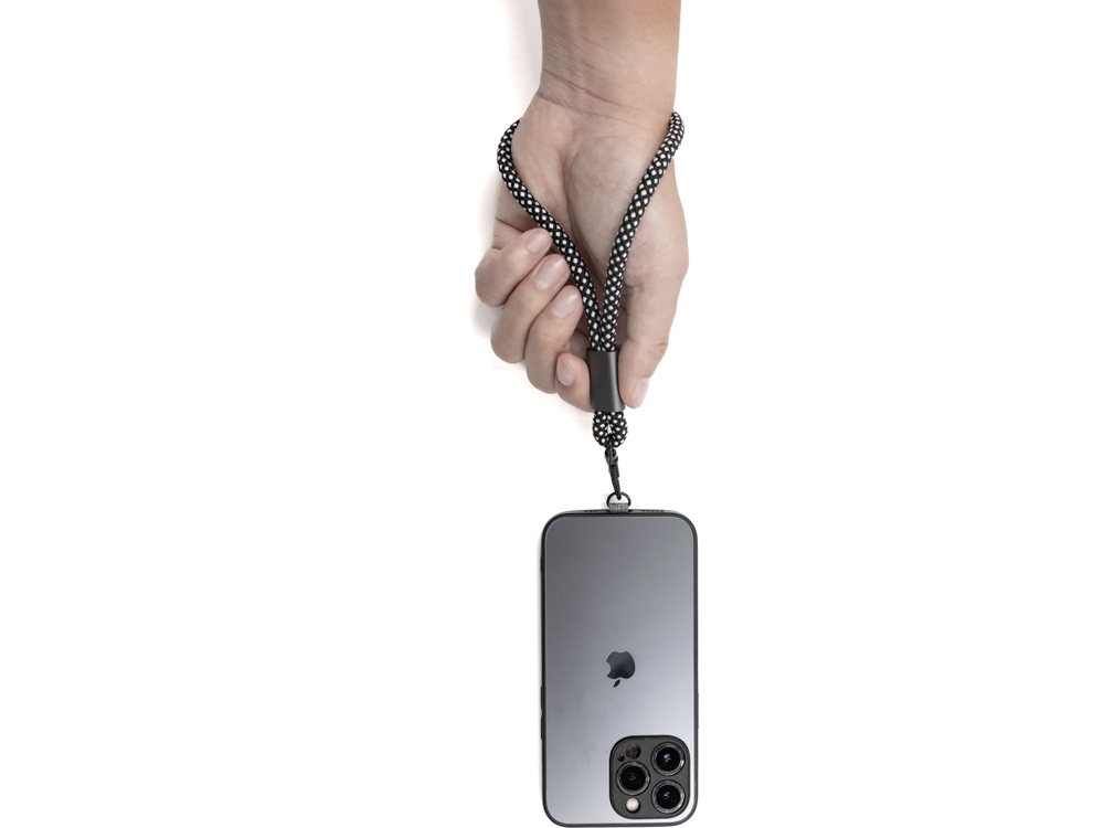 Ремешок-держатель для телефона на запястье Lany Wristband Eco, серый-6