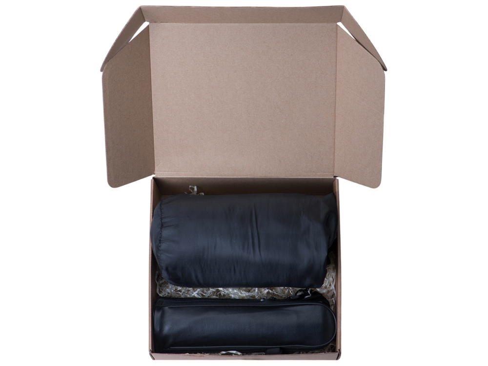 Подарочный набор Calmy с термосом и пледом, синий-2