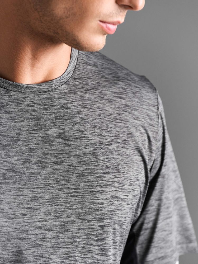 Футболка спортивная унисекс Storm, серая-4