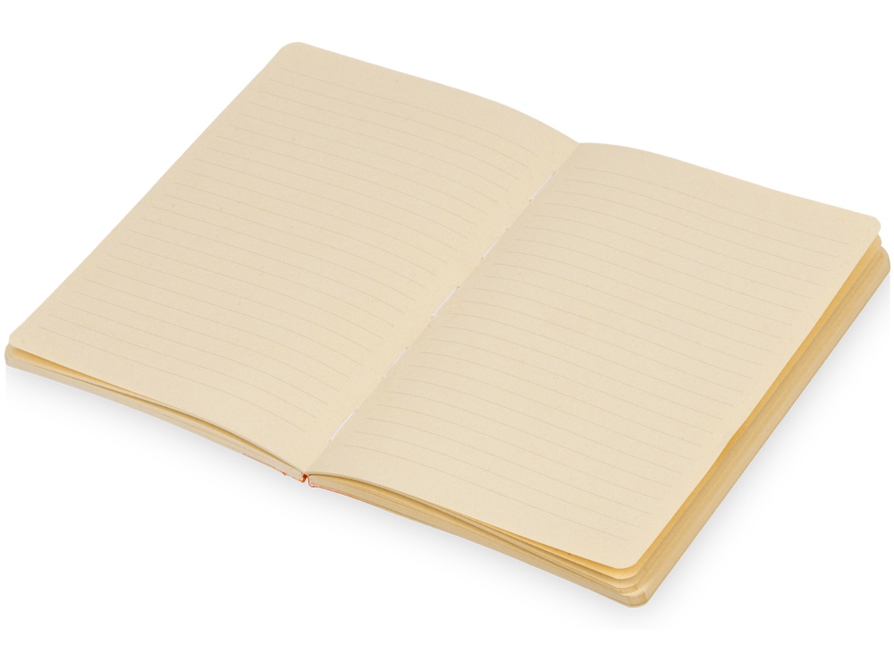 Блокнот А5 из переработанного тростника и RPET Adiantum, 80 листов, гибкая обложка, красный-4