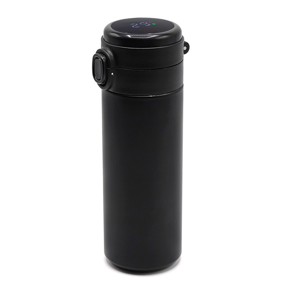 Термос Awangarda c дисплеем, Черный-0