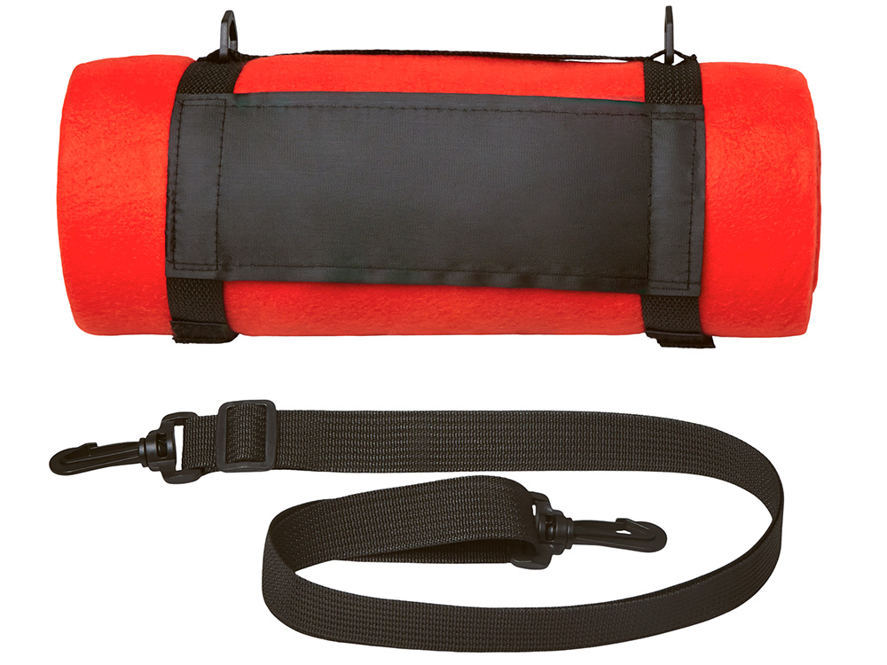 Плед Нежность с плечевым ремнем, красный-5