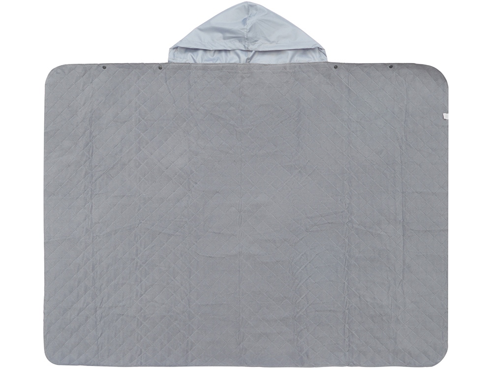 Пончо Cappy с капюшоном на липучке в мешке, серый-7