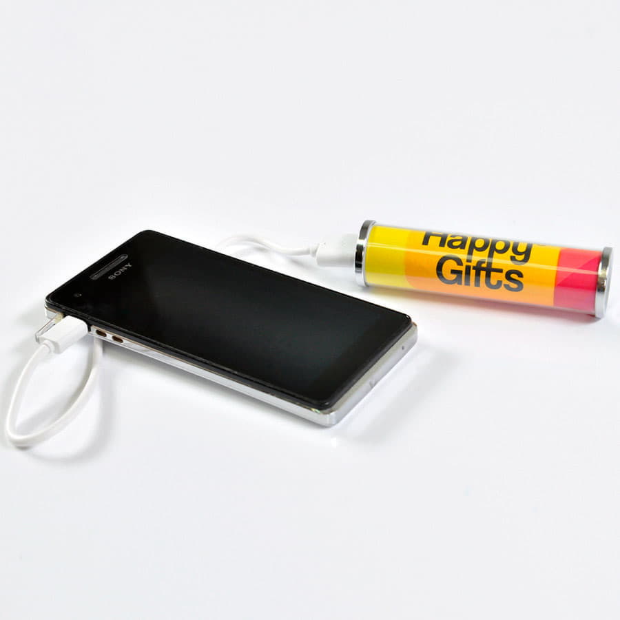 Универсальное зарядное устройство "RollUp" (2200mAh), белый-4