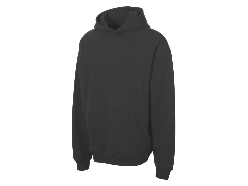 Толстовка с капюшоном оверсайз Berlin унисекс, темно-серый-6