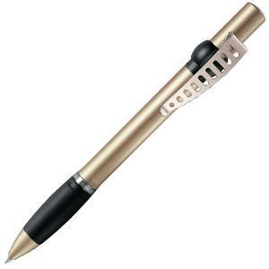 Ручка шариковая с грипом ALLEGRA METAL, золотистый-0