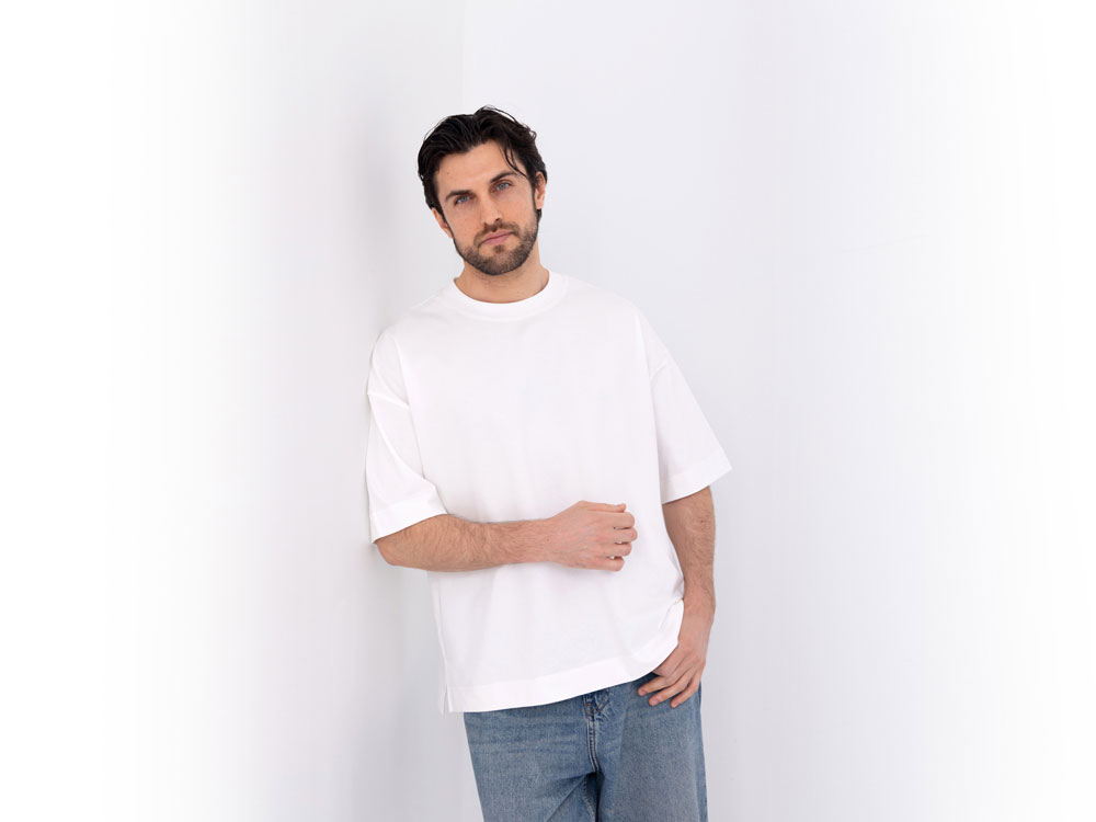 Футболка оверсайз Beta.01 унисекс, молочный-6