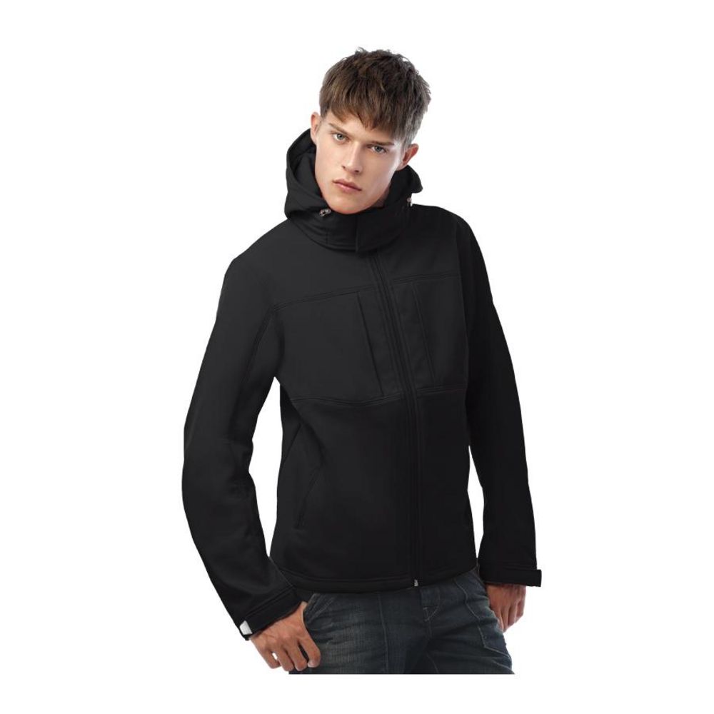 Куртка мужская Hooded Softshell темно-синяя-7