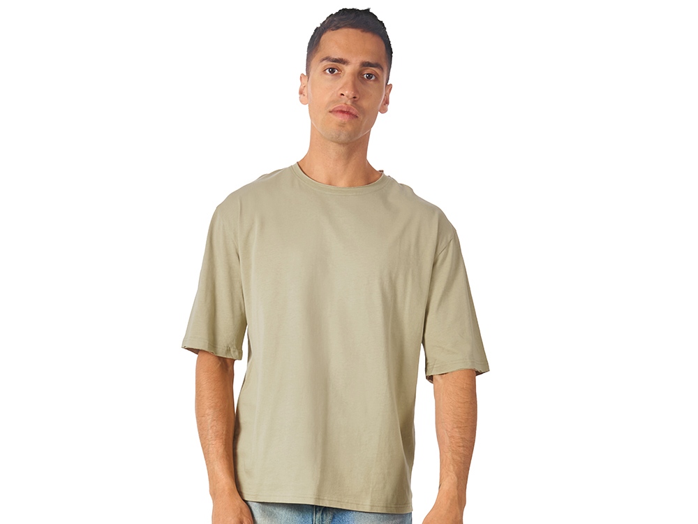 Футболка оверсайз Liyon унисекс, оливковый-1