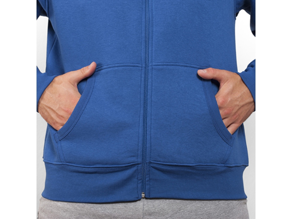 Толстовка на молнии Montblanc унисекс, королевский синий-5