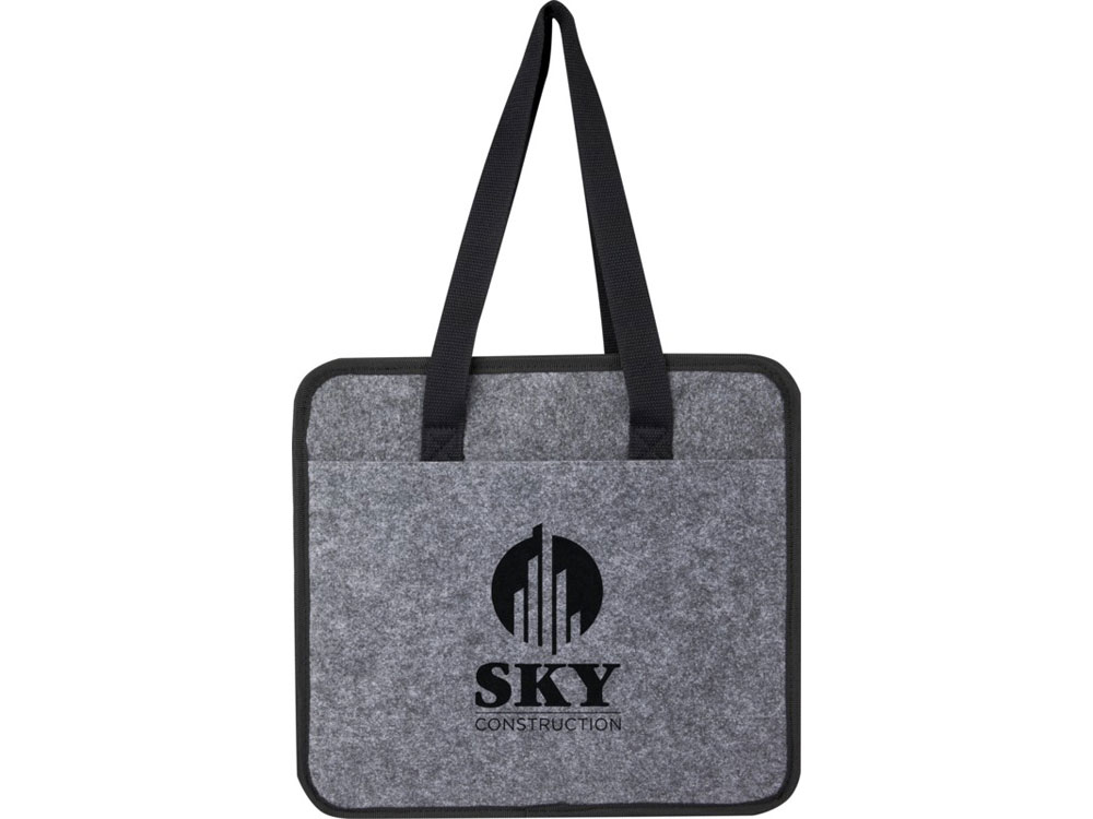 Складной органайзер для автомобиля Felta из фетра, переработанного по стандарту GRS, средне-серый-5