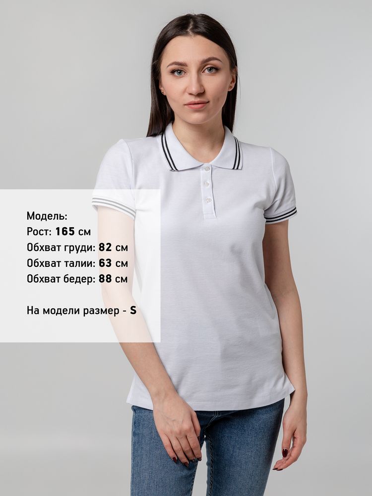 Рубашка поло женская Virma Stripes Lady, белая-5