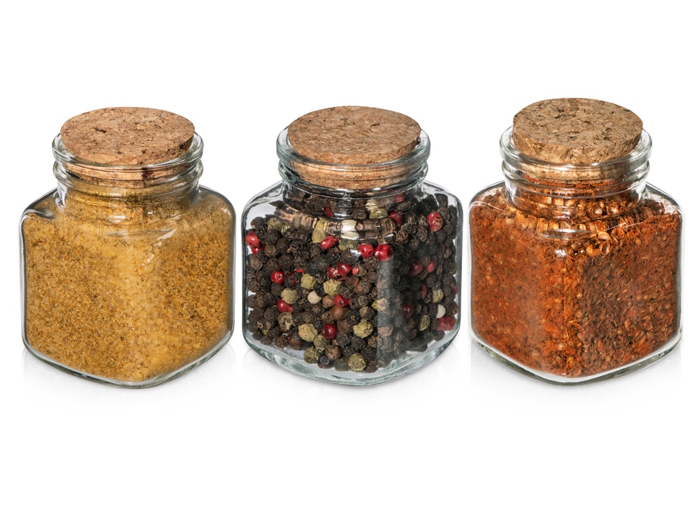 Набор Delicio из трех специй в подставке из бука-3