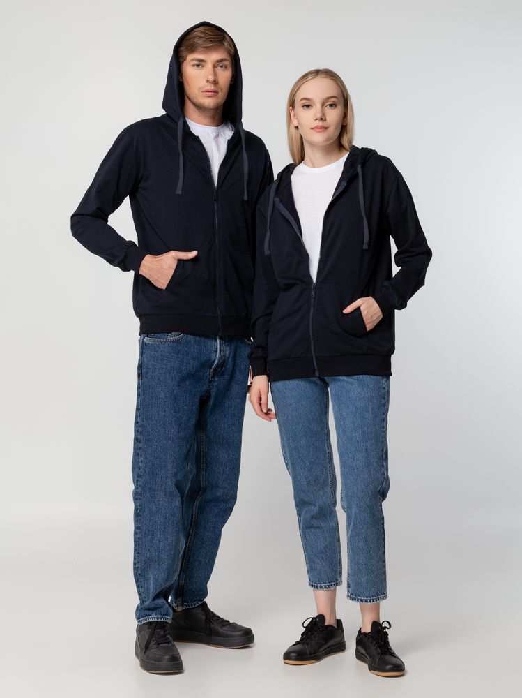 Толстовка на молнии с капюшоном Siverga 2.0, темно-синяя-7