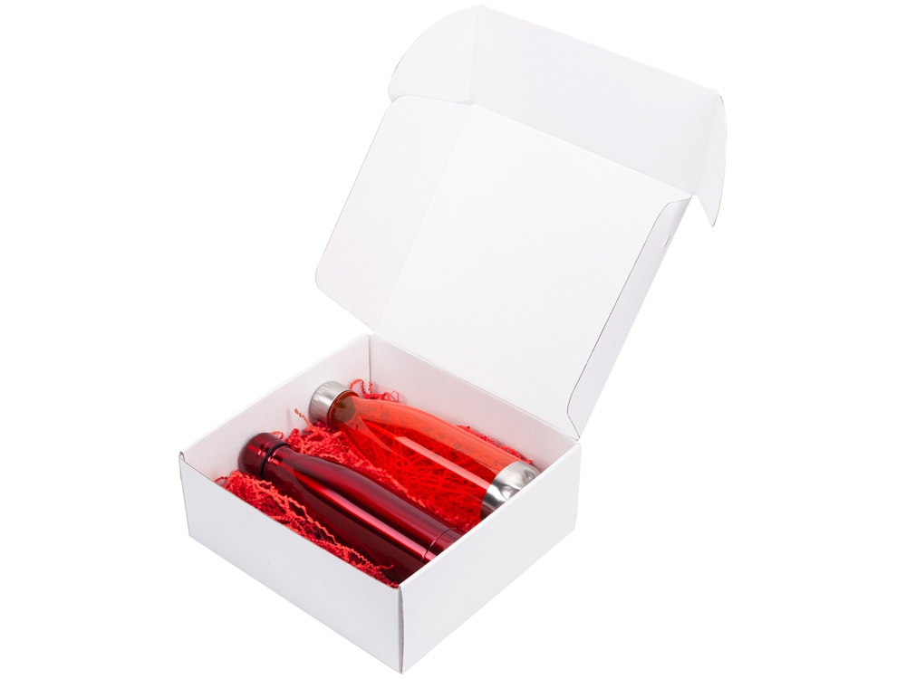 Подарочный набор с термосом и бутылкой Bottle set, красный-1