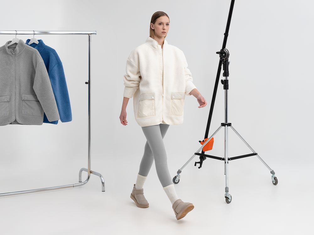 Куртка унисекс Oblako, молочно-белая-4