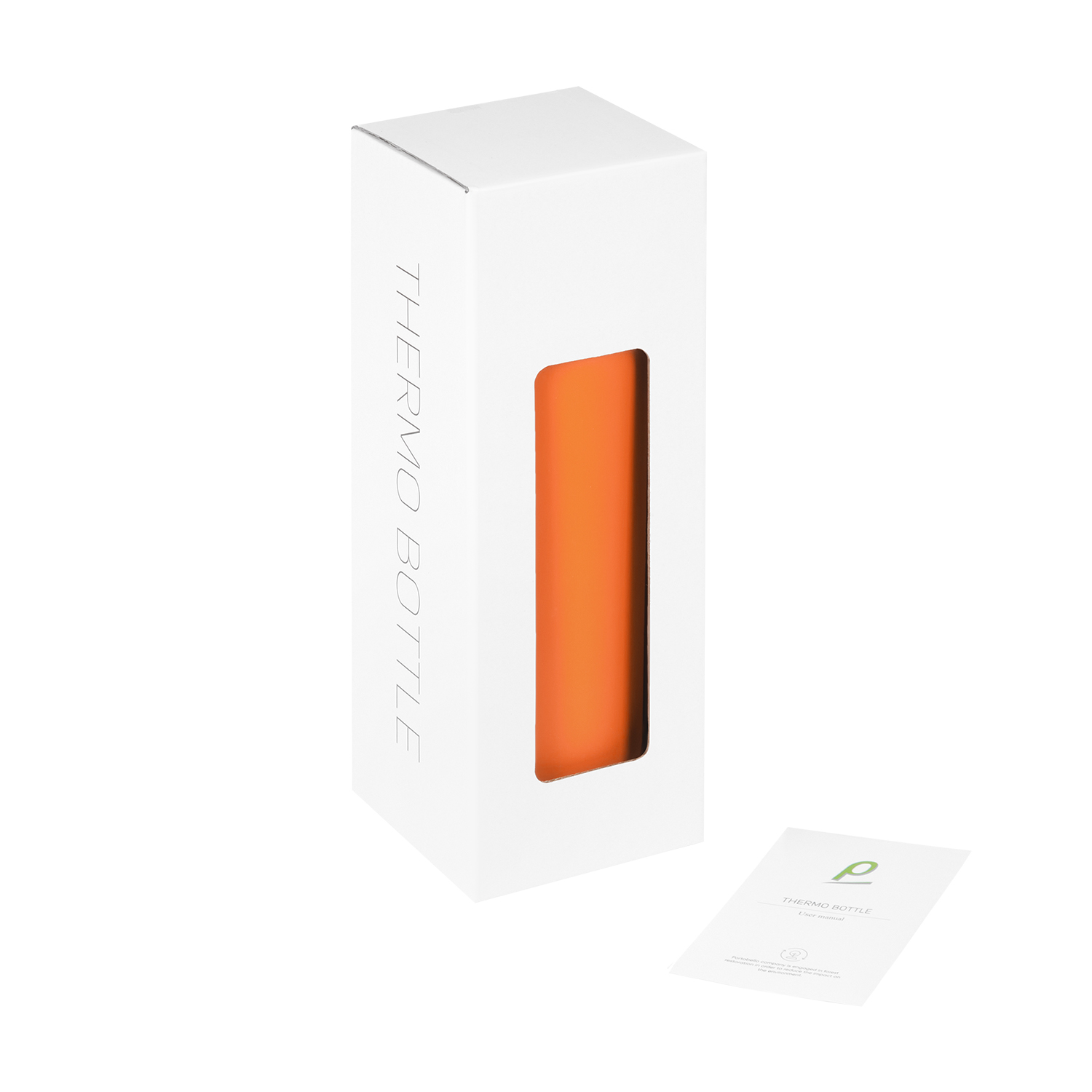 Термобутылка вакуумная герметичная Прима (Prima), оранжевая-9