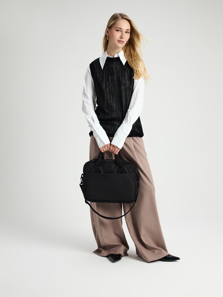 Сумка для ноутбука Delegate, черная-3