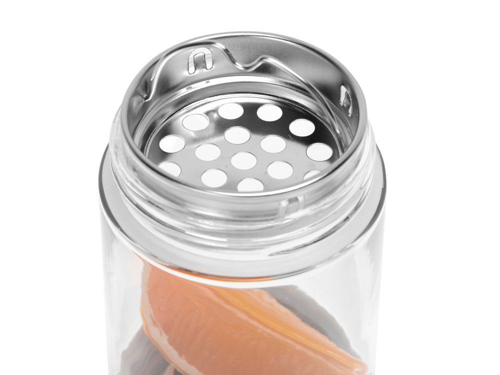 Бутылка для воды FLAVOUR U SEE, 460 мл, серебристый-4