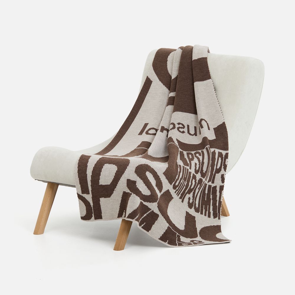 Плед на заказ Tricksy Net Grand Max, 2 цвета, S, акрил-0