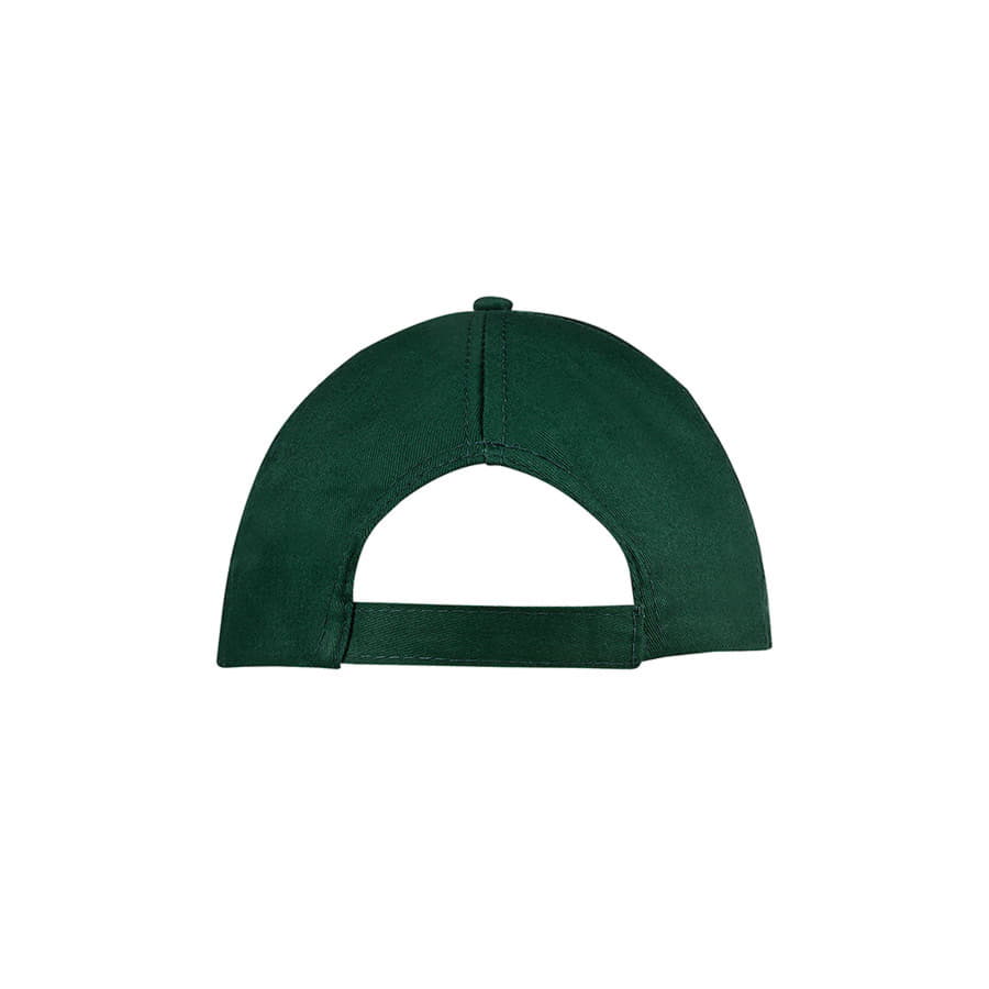 Бейсболка BUZZ, 5 клиньев, застежка на липучке, темно-зелёный-3