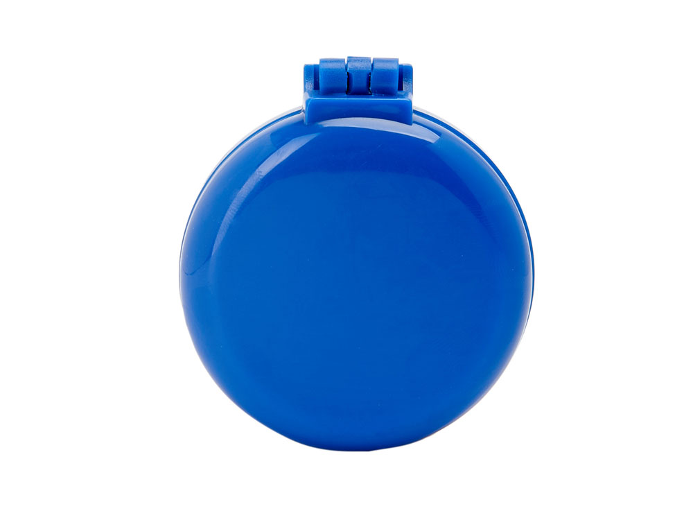 Складная щетка BLUNT с круглым карманным зеркальцем, королевский синий-0