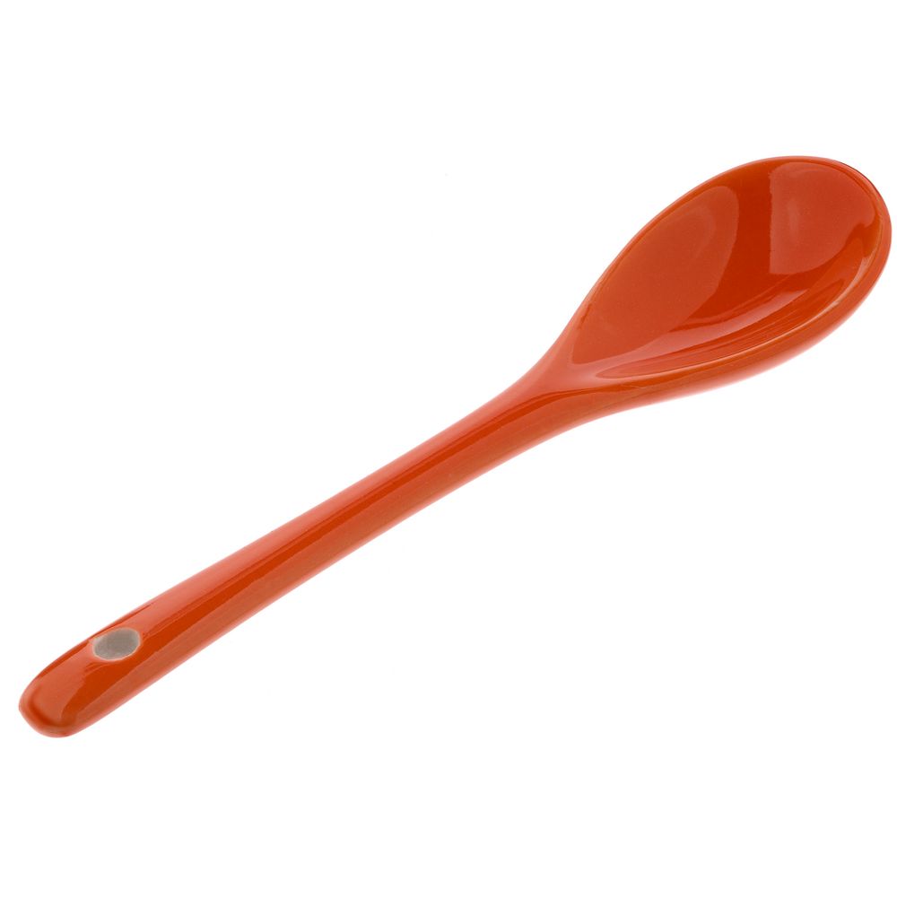 Кружка-хамелеон Melty с ложкой, черная с оранжевым-2